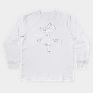 Truss: CE, DE, and DF Kids Long Sleeve T-Shirt